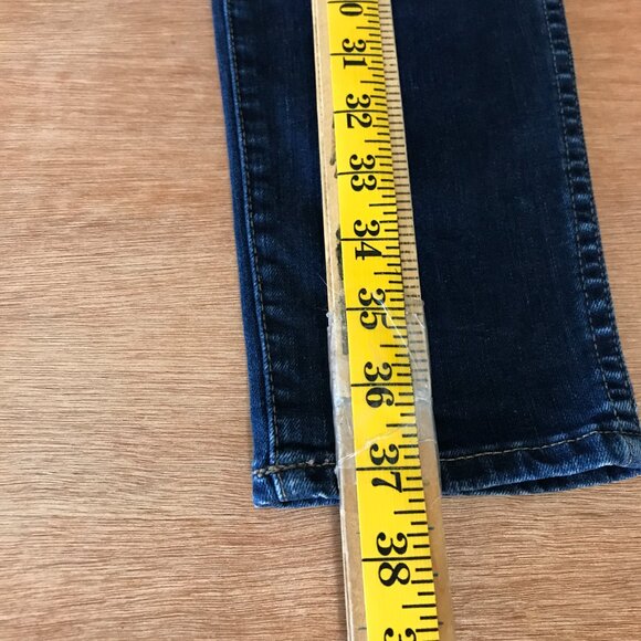 Madewell 10" High Rise Skinny Jeans Women 26 Blue Stretch Dark Wash Preppy 16606 - Picture 6 of 10